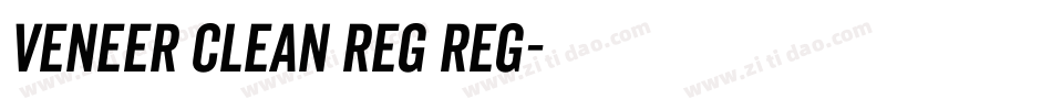 Veneer Clean Reg Reg字体转换